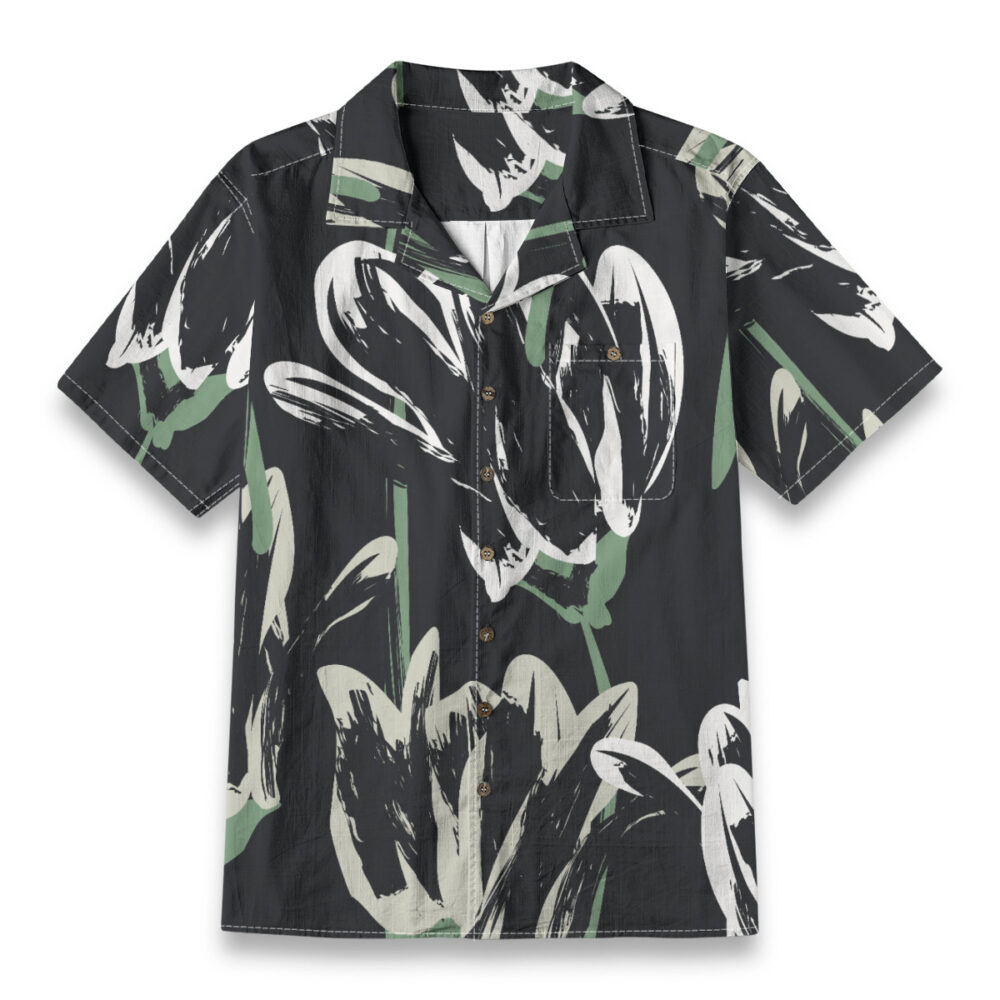 Lightweight Urban Tropical Button-Down Shirt